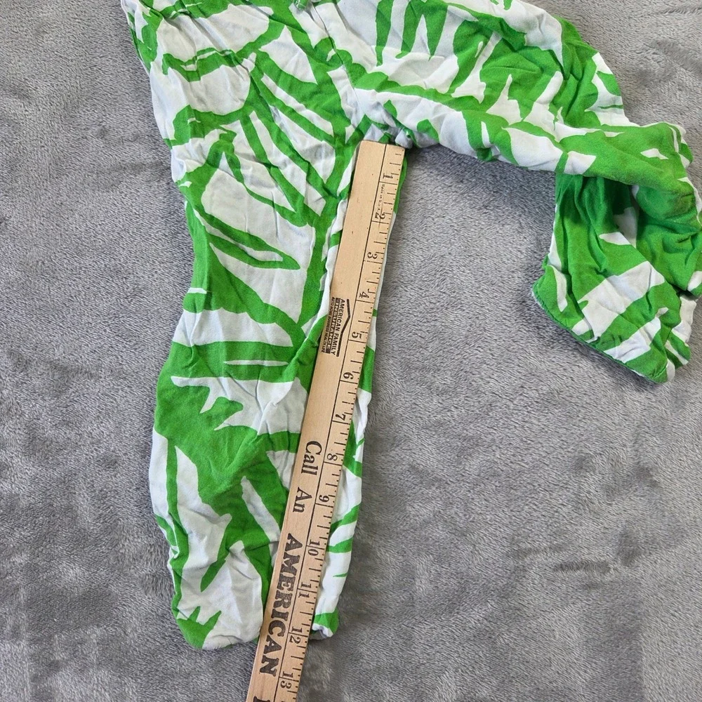 Lilly Pulitzer Target 20th Anniversary Green Palm Leaf Jumpsuit Kids 3T Summer